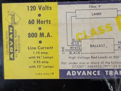 USED ADVANCE TRANFORMER CO RS-110-TP