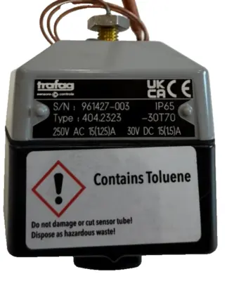 NEW TRAFAG 404.2323 THERMOSTAT 2013G1591 250V IP65-30T70