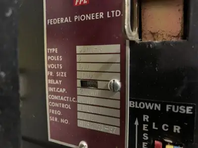 Used FEDERAL PIONEER 02877-A3-88 Circuit Breakers British Columbia CA | Lenmark #248989