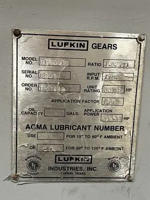 USED LUFKIN NF3007C