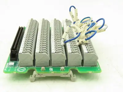 Yaskawa YWP-AH Cable Connector Terminal 100 Pin Rev A DIN Mountable Lot of 3