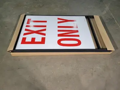 42" x 24" Portable Exit Only Parking Sign w/ A-Frame