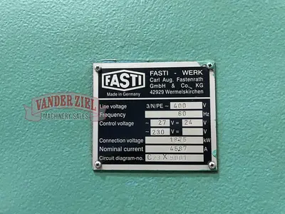 Used FASTI _UNKNOWN_ Folding machines Michigan US | Vander Ziel Machinery Sales #483135