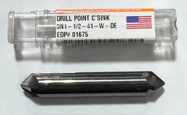Severance 1/2" x 3" Solid Carbide Double End 3-in-1 Drill Point Countersink USA