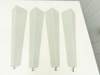 Omga Machine Base Table Legs 26-1/2" Long White Radial Arm Saw Set of 4
