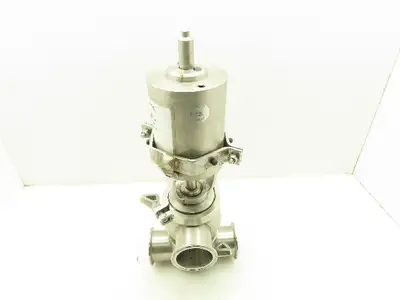 SPX W6300063 Sanitary Valve Flow Valve 2 1/2" Stainless Steel Tri-Clamp Diverter
