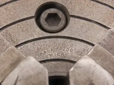 Buck Chuck 1306 4 Jaw Adjustable Independent Manual Lathe Chuck 6" OD