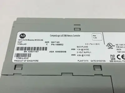 USED ALLEN-BRADLEY SER. C COMPACTLOGIX 2MB MEMORY CONTROLLER