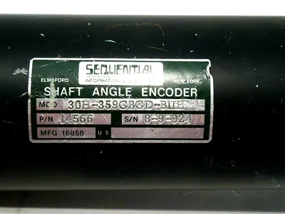 USED SEQUENTIAL 30H-359CBCD-B1IH SHAFT ANGLE ENCODER 30H359CBCDB1IH