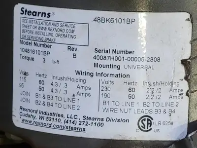 USED BALDOR KBL3406
