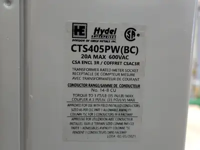 NEW HYDEL CTS405PW-BC