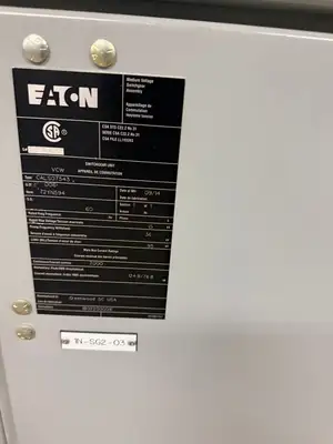 15kV Switchgear Lineup MVS Load Break Controller, 2000 Amp