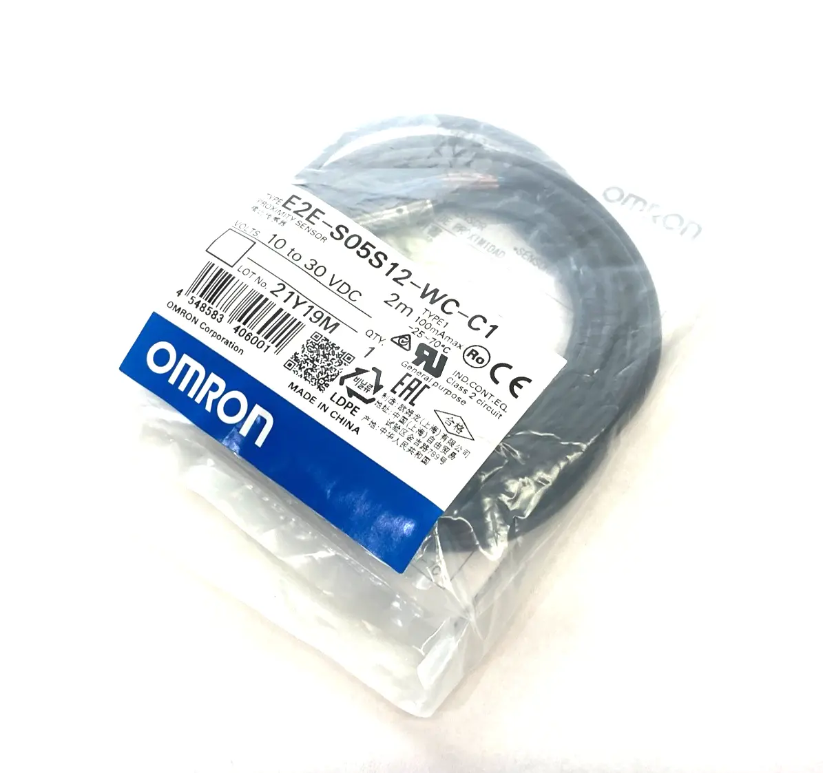 NEW OMRON SMALL-DIAMETER PROXIMITY SENSOR, CYLINDER TYPE