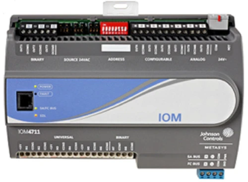 Johnson Controls MS-IOM1711-0 Input Output Module, 4-Point IOM w 4 BI, FC SA Bus [New]