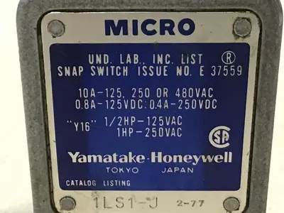Used YAMATAKE 1LS1-J Relays & Switches Michigan US | Ideal Machinery #1308732