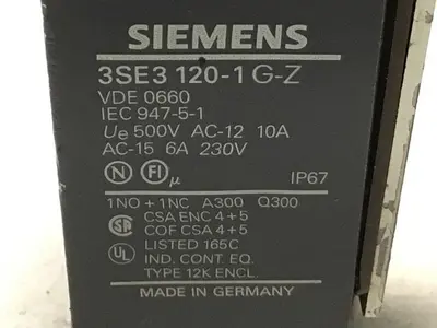 USED SIEMENS 3SE3 120-1G-Z