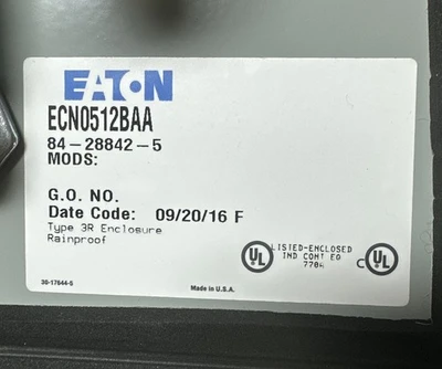 NEW Eaton ECN0512BAA