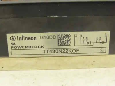 Infineon TT430N22KOF Thyristor Power Block Module  SCR/SCR Phase Control