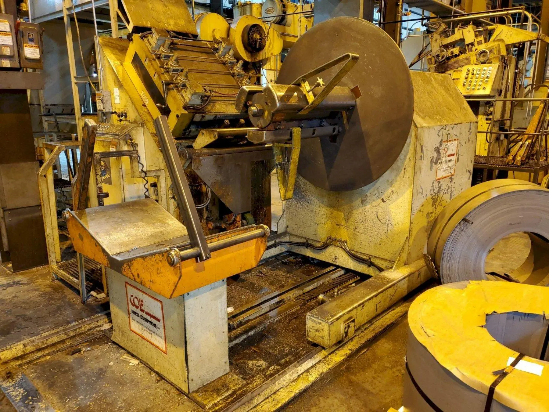 15,000 LBS X 30" X .250" COE SERVO FEED-LINE . STOCK # 1261922