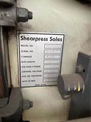 2000 ACCURPRESS 710010 Press Brakes-Hydraulic Power | Asset Exchange Corporation (10)