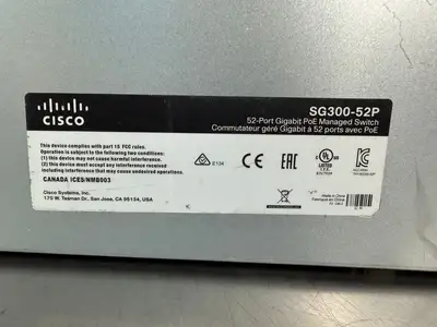 Cisco SG300-52P 52-Port Gigabit Managed Switch (11.5.4)