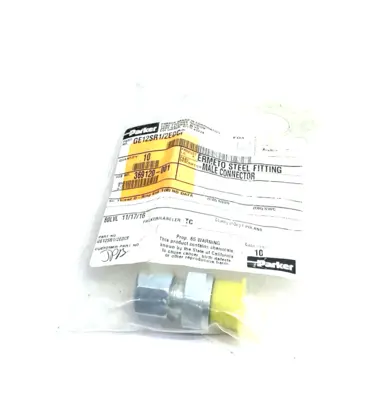USED PARKER ERMETO DIN MALE STUD ADAPTER TUBE FITTING