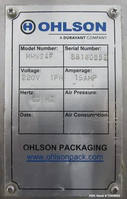USED OHLSON MHW24F