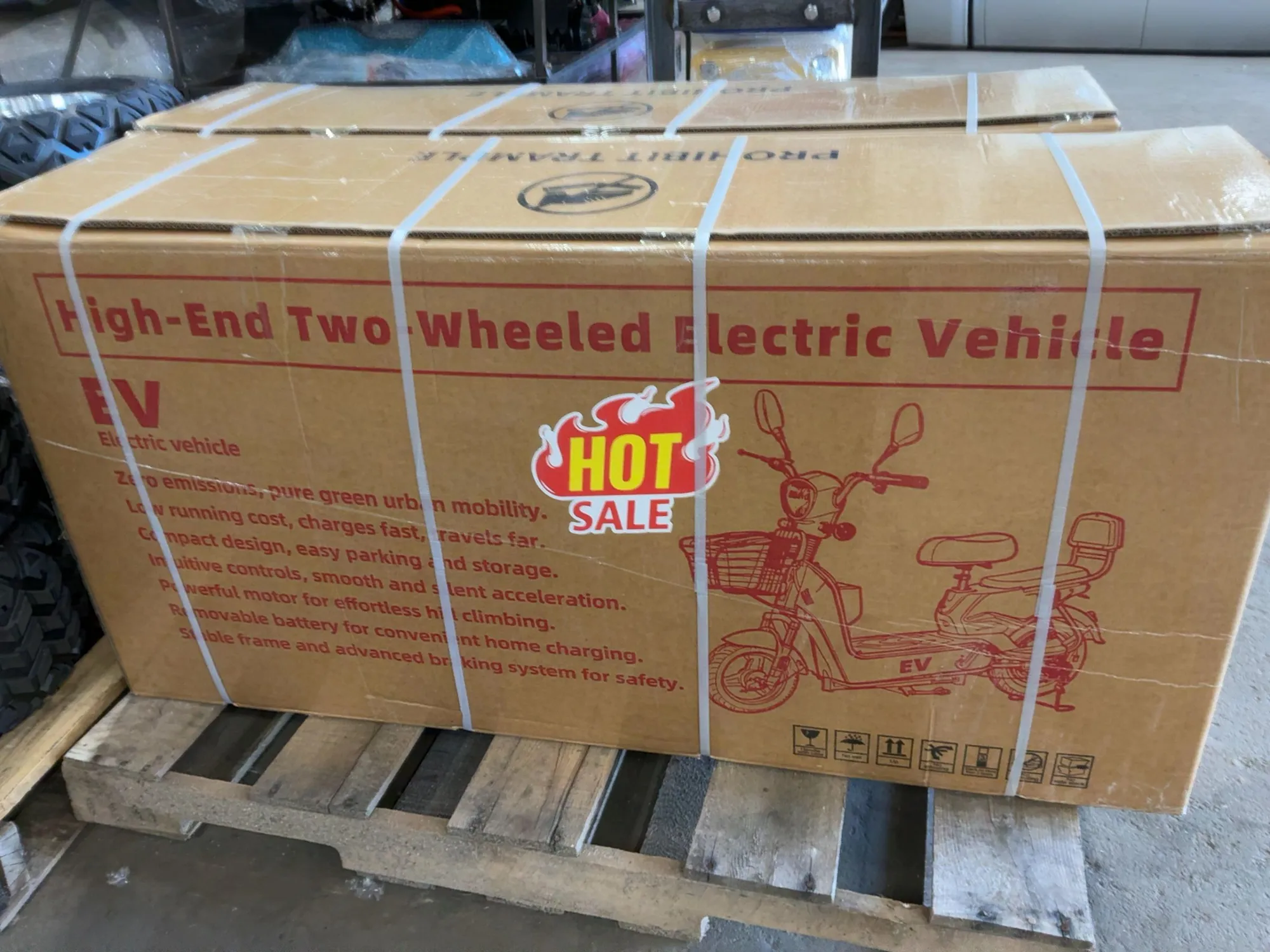 New SDLANCH EV Electric Scooter, Battery Operated, Steel Frame, Painted Plastic Shell, LED Running L...