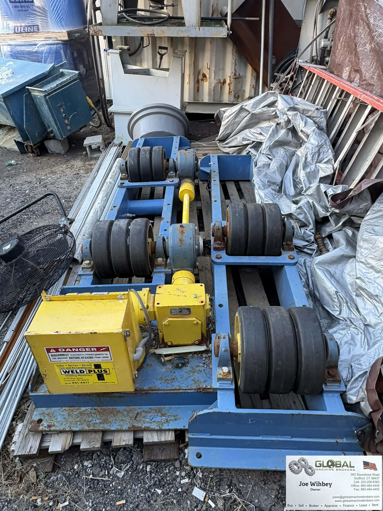 Webb Corporation T24-IDL Industrial Portable Medium Turning Roll 8000lb Cap.