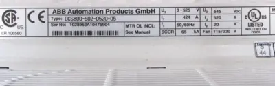 NEW ABB DCS800-S02-0520-05 DC DRIVE DCS800S02052005