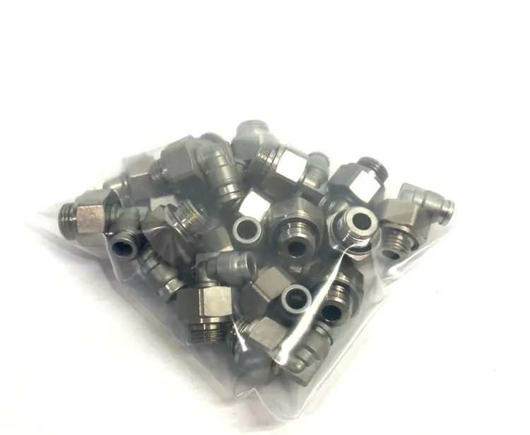 Used SMC METAL MALE ELBOW SWIVEL FITTING 6MM OD TUBE Hoses | Maverick Industrial Sales #1099605