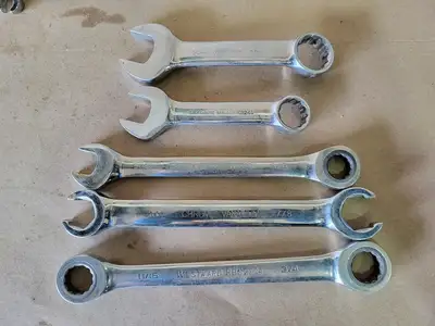 Open Wrench Set (15pcs) and Stubby Combination Wrench Set (10pcs)