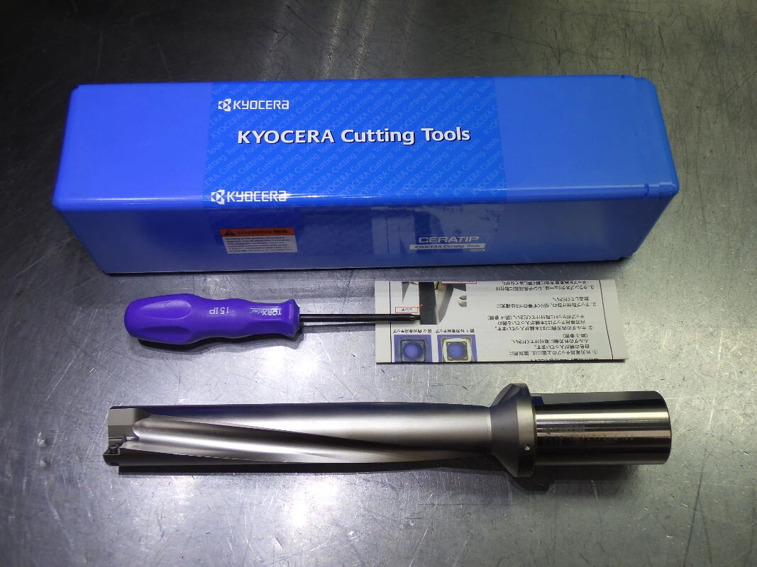 Kyocera 1.312" Coolant Thru 6xD Drill 1.5" Shank S150-DRV1312-6-11 (LOC1009B)