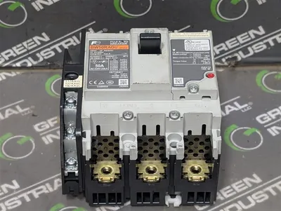 Fuji Electric BW50RAGU-3P050 Auto Breaker 50 Amps w/ Auxiliary Switch Used