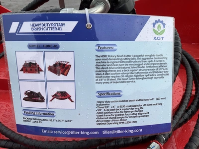 Used TOPCAT HDRC-81 ROTARY BRUSH CUTTER Skid Steer Brush Cutters Michigan US | Miedema Asset Management Group #1390462