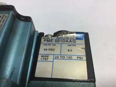MAC PME-501DAAG Solenoid Valve 24VDC 25-150PSI 6.0Watts