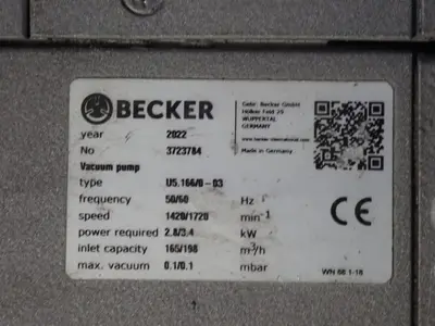 USED 2022 BECKER U5.166/003