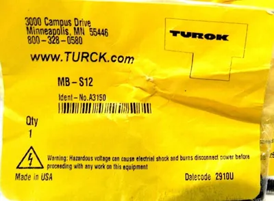LOT OF 8 NEW TURCK MB-S12 MOUNTING BRACKETS A3150 MBS12