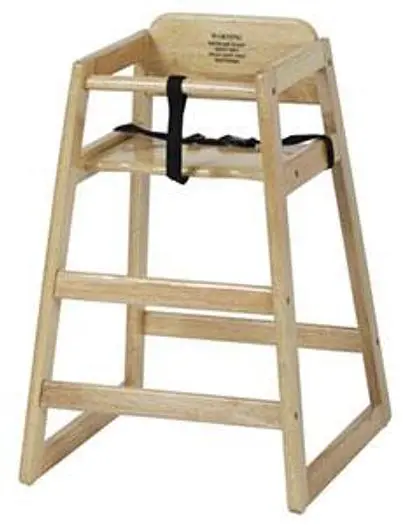 HIGH CHAIR - HARDWOOD - NATURAL LIGHT