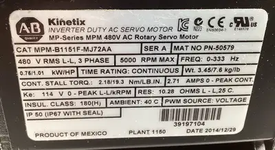 USED INDUSTRIAL MRO MPM-B1151F-MJ72AA