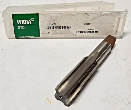 WIDIA New Straight Flute Tap  - 3/4"-16, NF H3 BOT TAP, 4FL, 14473