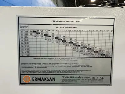 Used 2021 ERMAKSAN SANAYI MICROBEND 3.3X44 Press Brakes Ohio US | HGR 24 #1485323