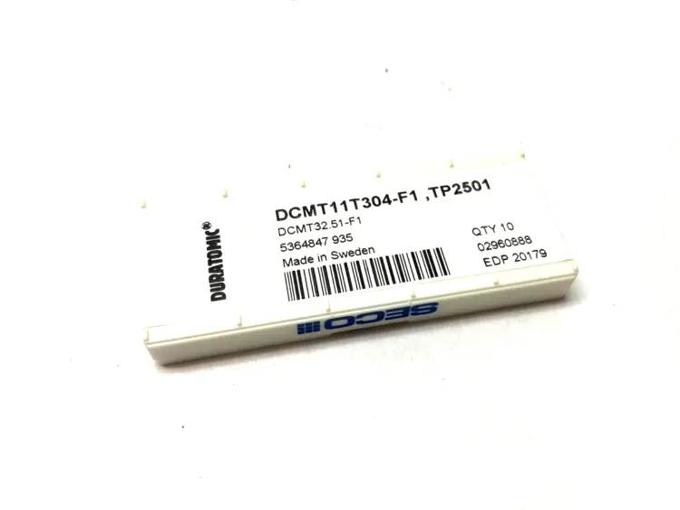 New | in-Stock SECO DURATOMIC TURNING INSERT DCMT11T304-F1, TP2501 Carbide Inserts Michigan US | Maverick Industrial Sales #1092813