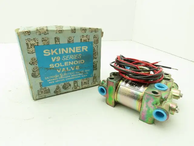 Honeywell Skinner V935DEP2100 Solenoid Valve 4-Way NO 24VDC 100 PSI 1/4" NPT