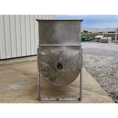 Used Stainless Steel Horizontal Liquid Mixer - 350 Gal. Capacity