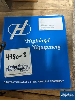USED Highland 160 Liter Highland Agitated Receiver Tank, 316 S/S