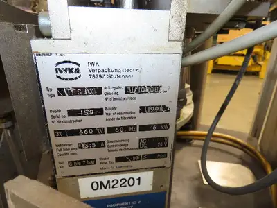 IWKA TFS-10 Hot Air Tube Filler/Sealer Machine  -Incomplete Unit-