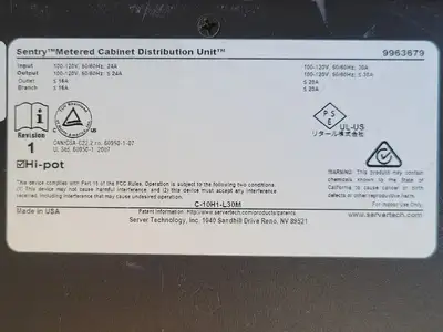 USED RITTAL C-10H1-L30M