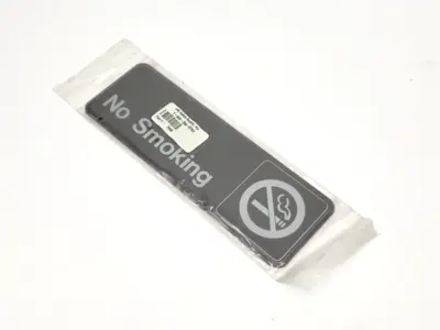 2906 | Lab Safety Supply Inc.  No Smoking Sign LOT OF 10 - New