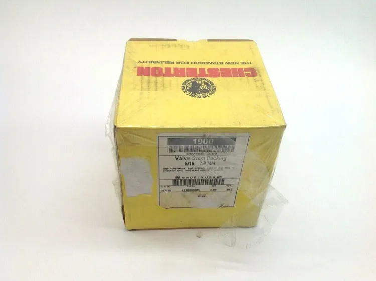 Used CHESTERTON VALVE STEM PACKING 5/16 7,9MM Pump & Valve Parts | Maverick Industrial Sales #1115859
